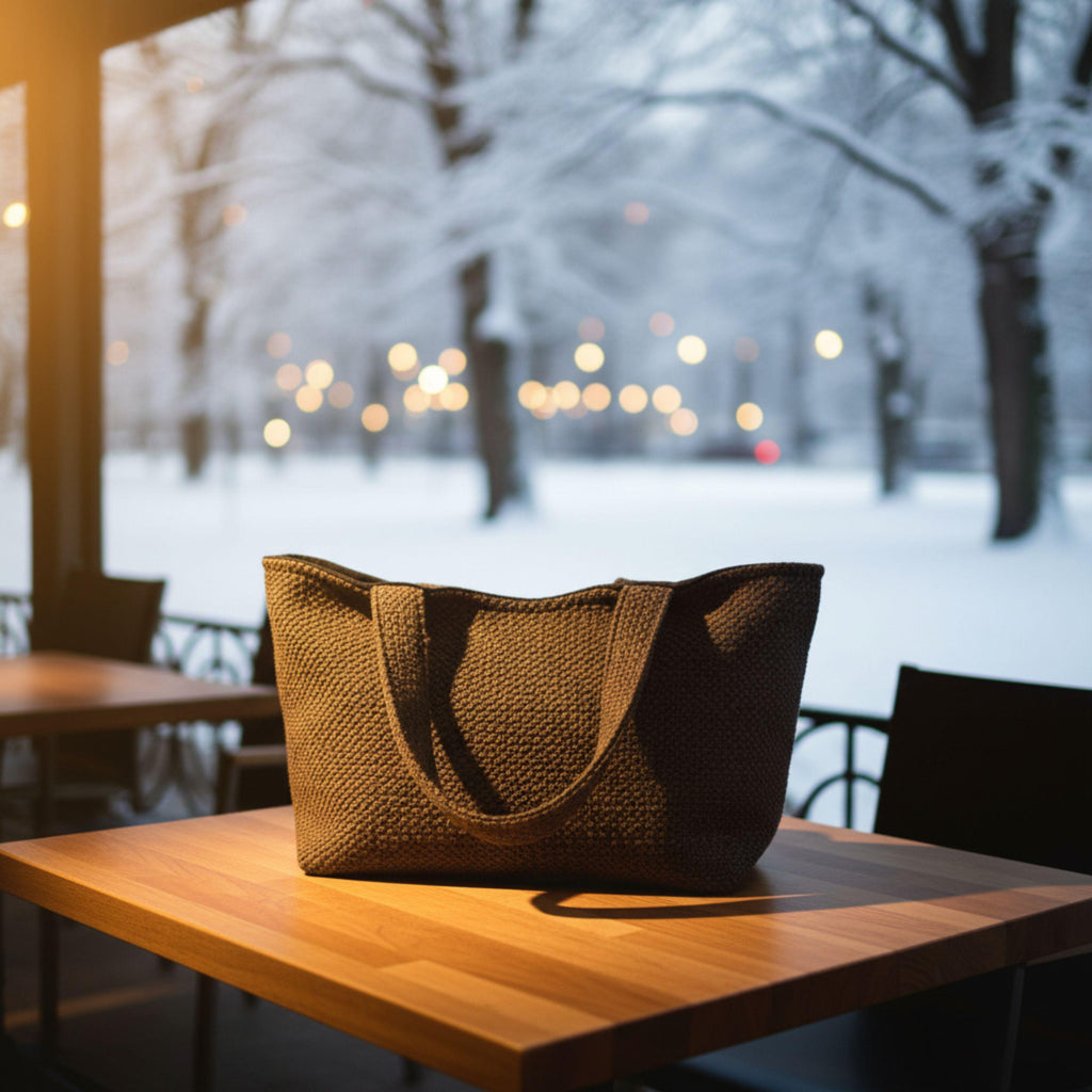 Old Money Tote – Taupe & Espresso