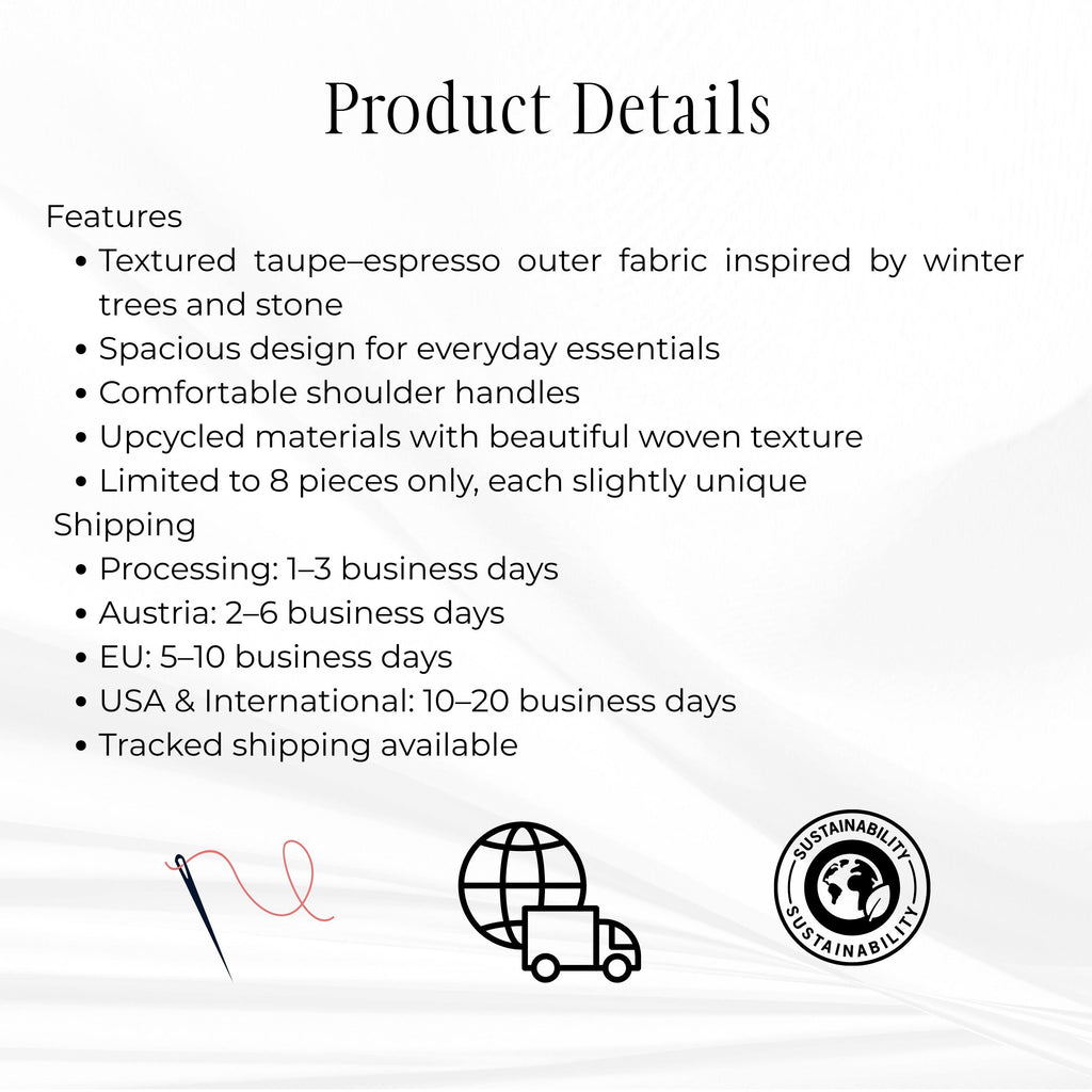 Old Money Tote – Taupe & Espresso