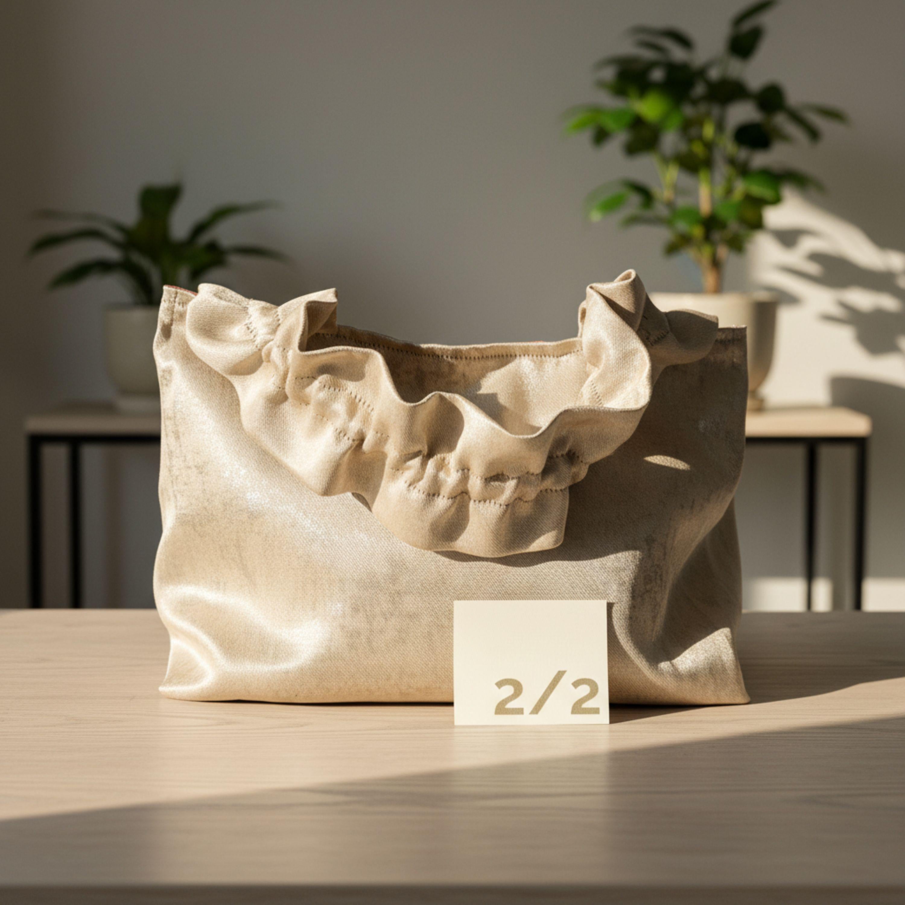 Vienna Nights Tote – Gold & Rubinrot