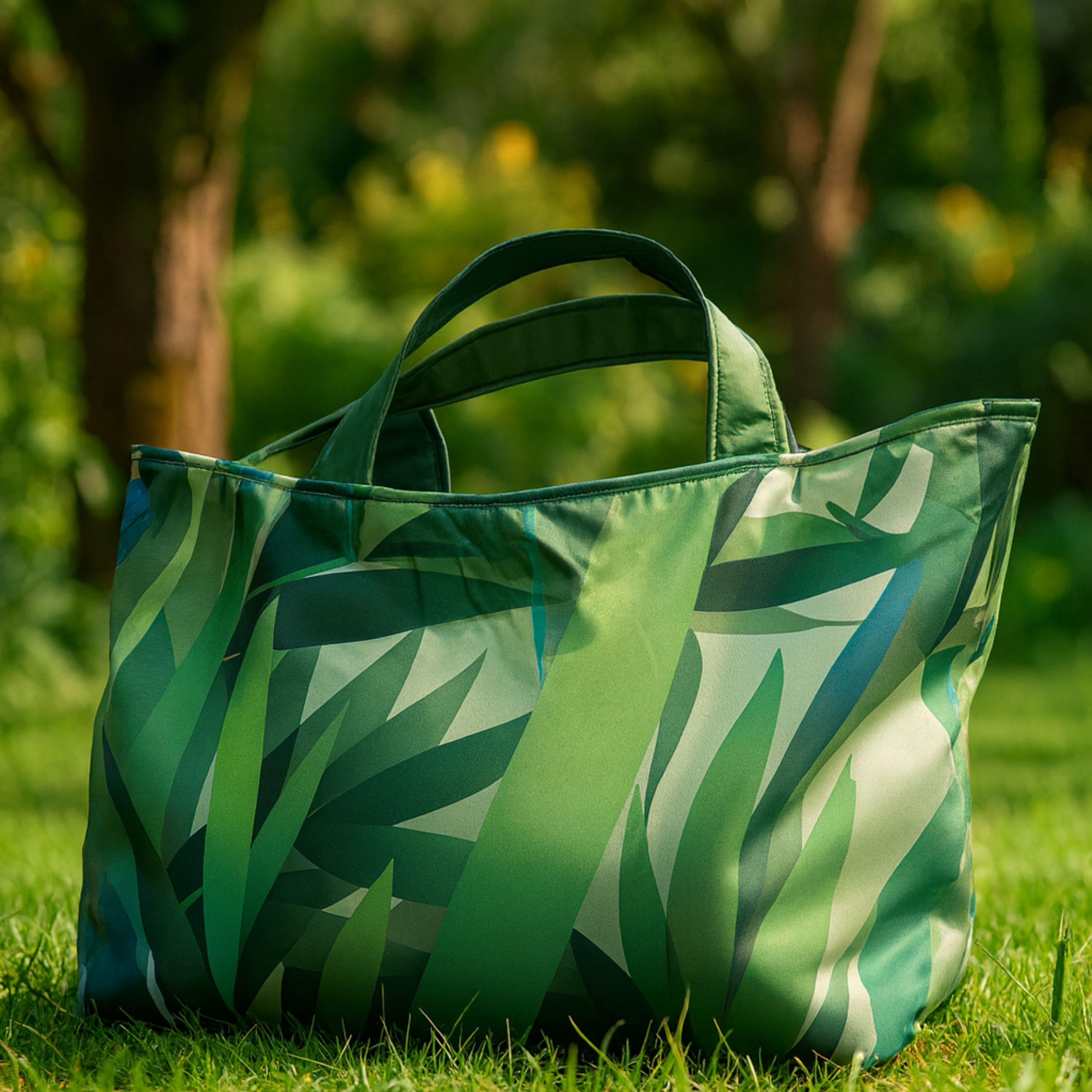 25 % Sale -  Heritage Tote – Grün & Botanisch