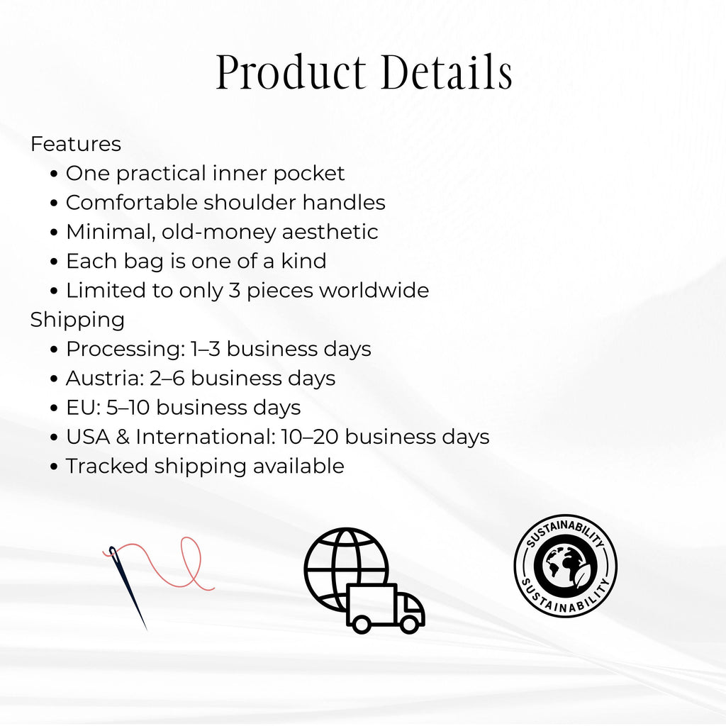 Old Money Tote – Grau & Fischgrat