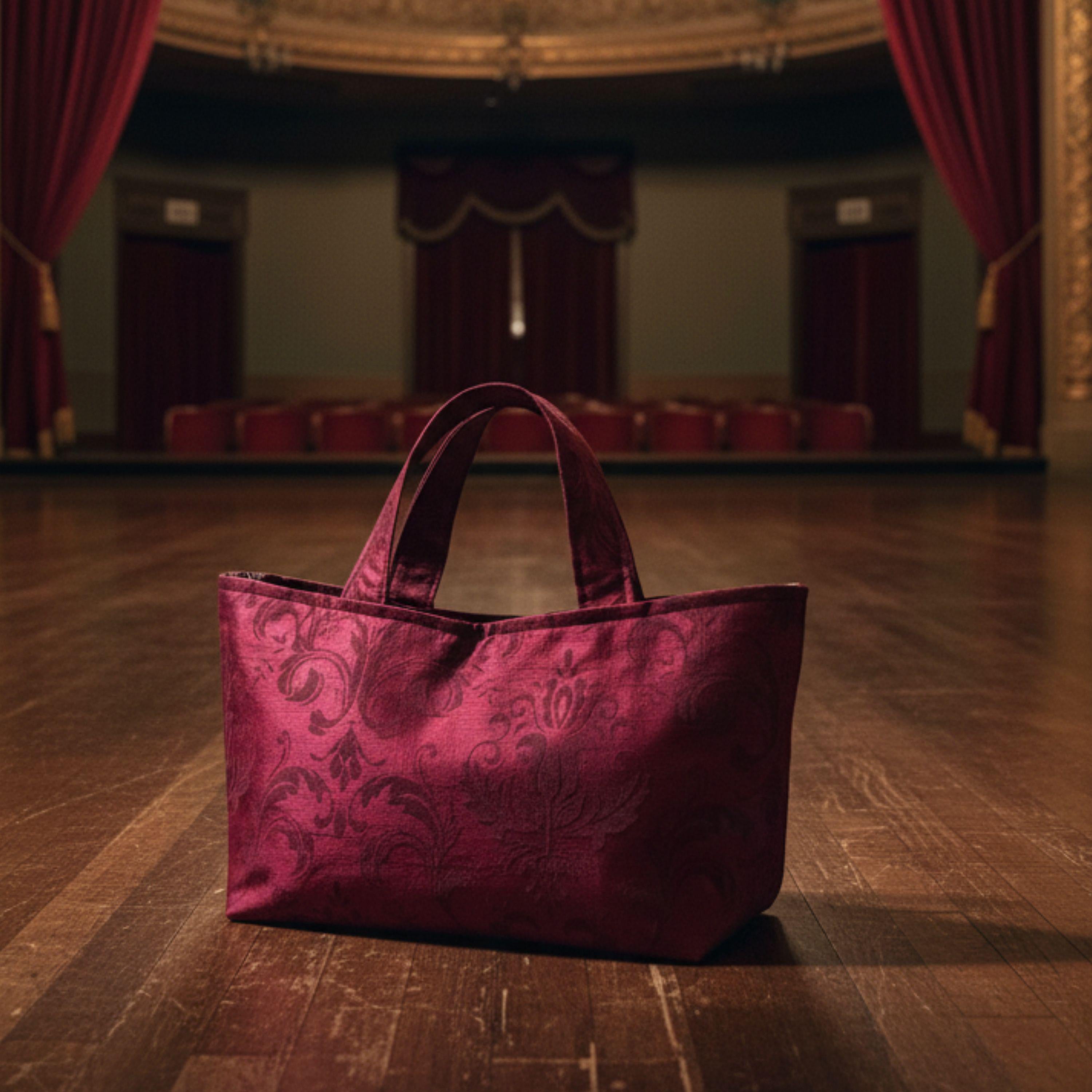 Vienna Nights Tote – Bordeaux & Damast