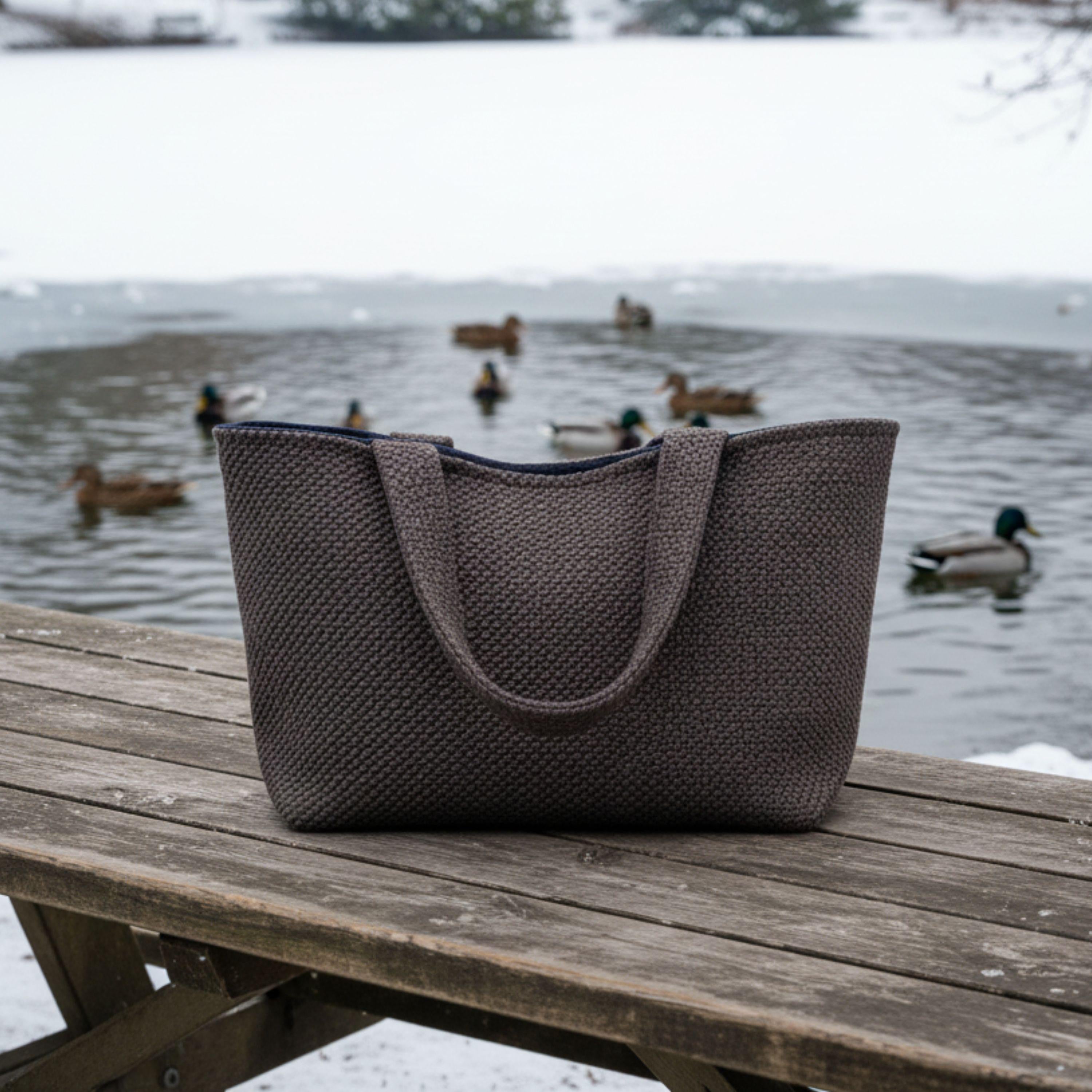 Old Money Tote – Taupe & Espresso