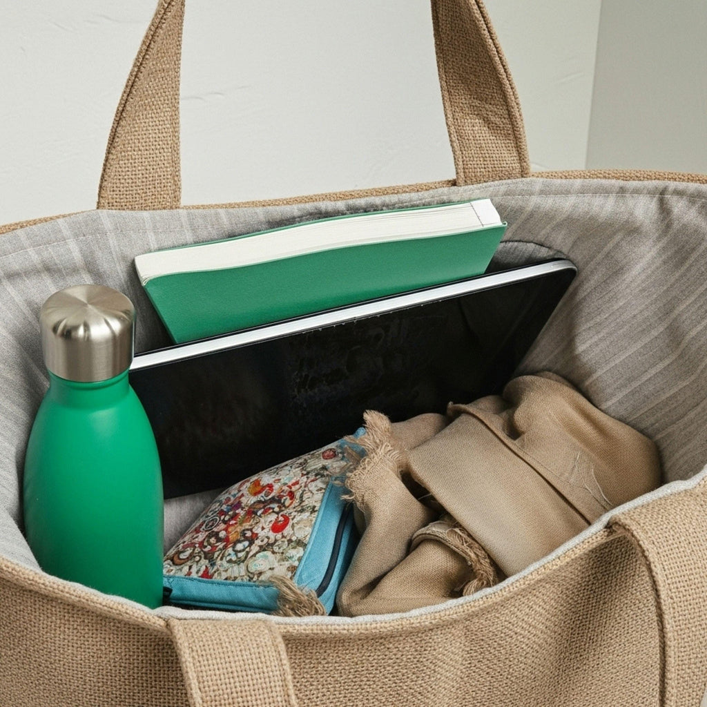 Old Money Tote – Beige & Wolle