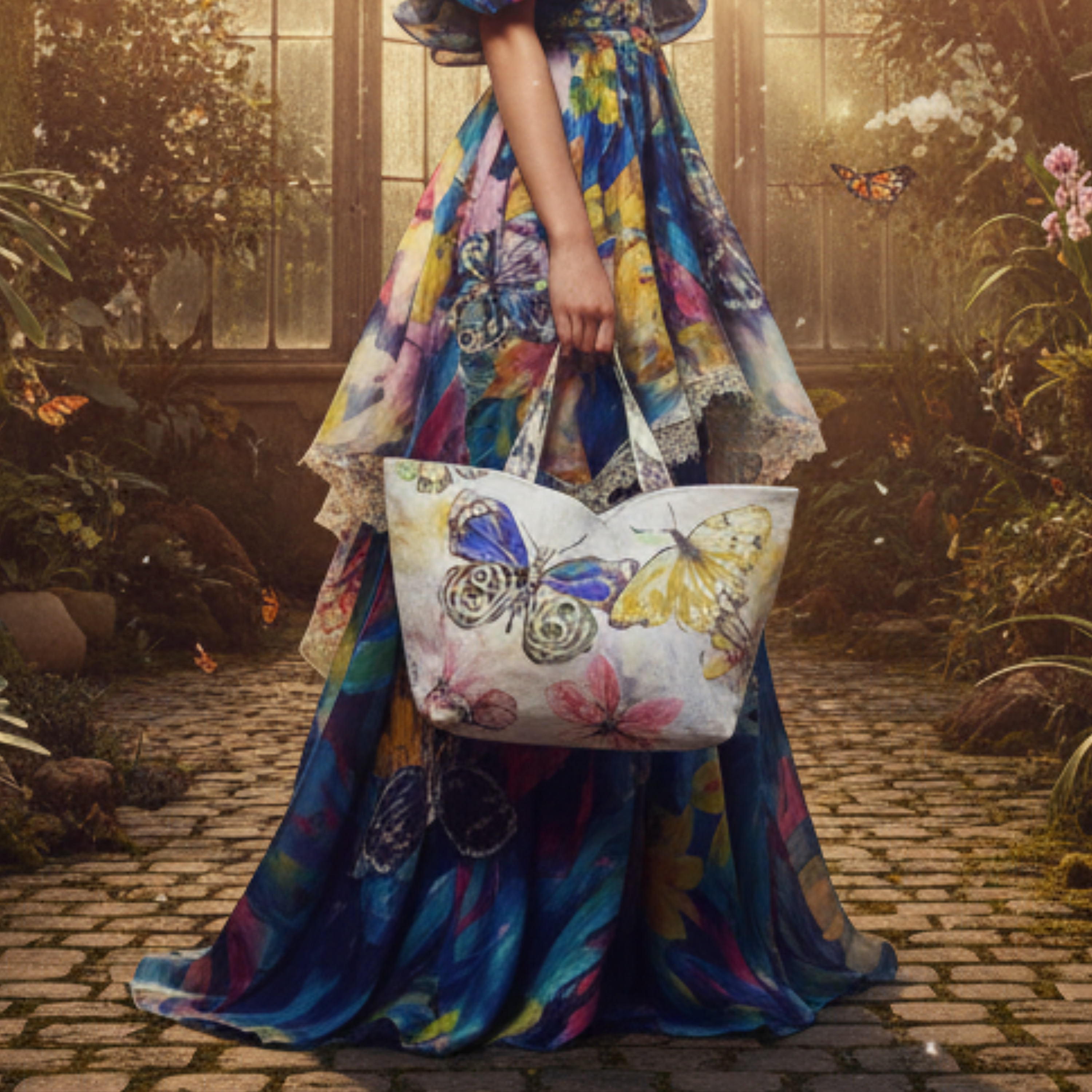 Heritage Tote – Butterfly & Pastell