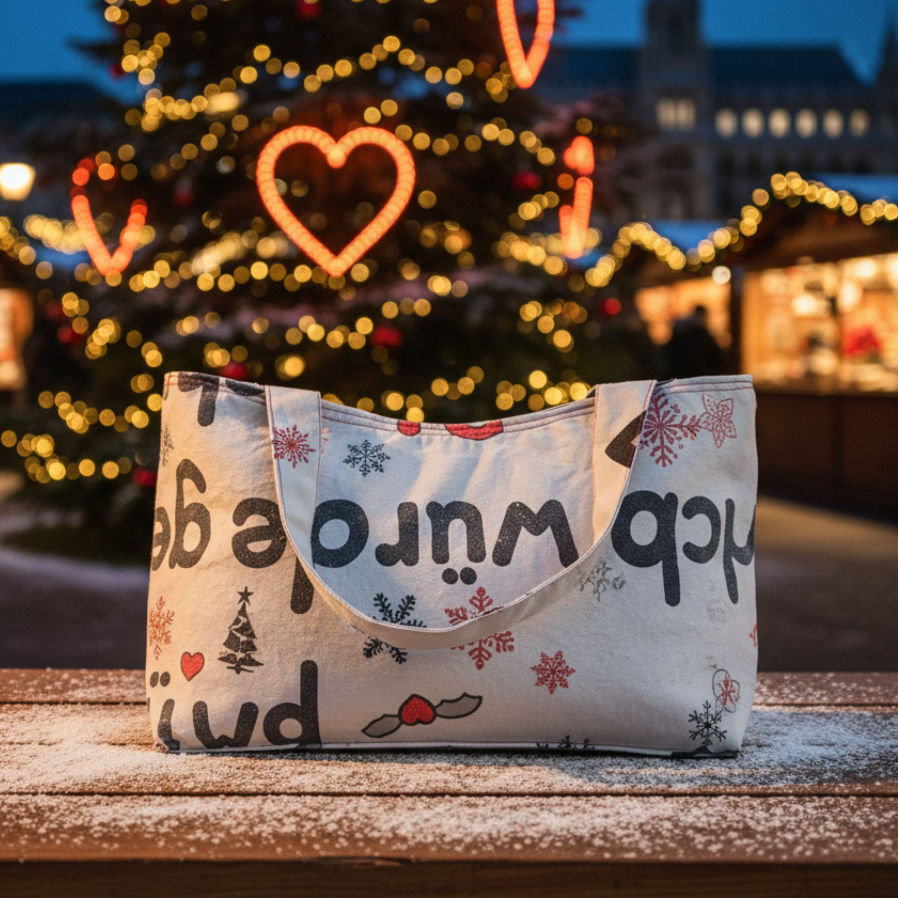 25 % Sale - Heritage Tote – Grau & Rot