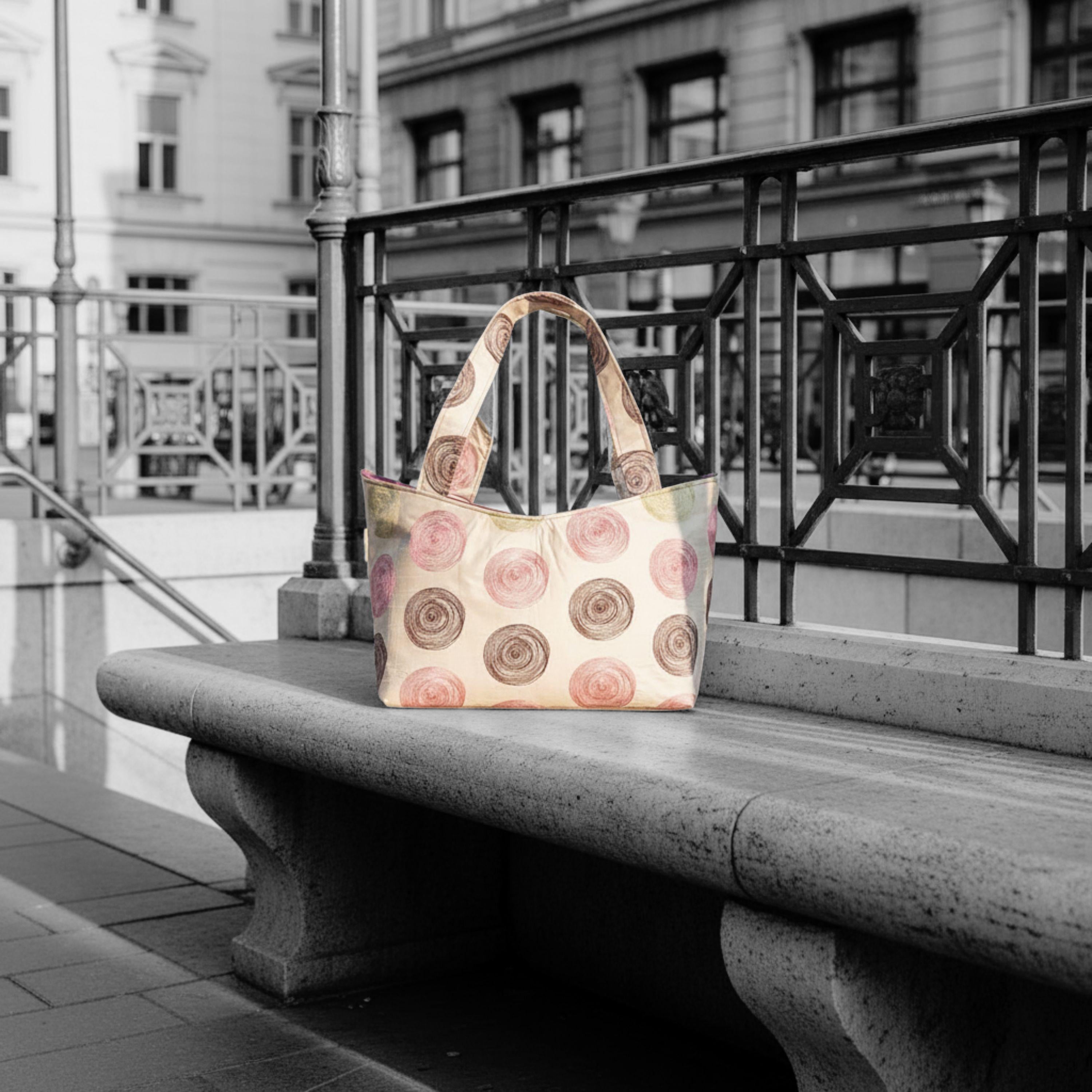 Heritage Tote – Viskose & Beere