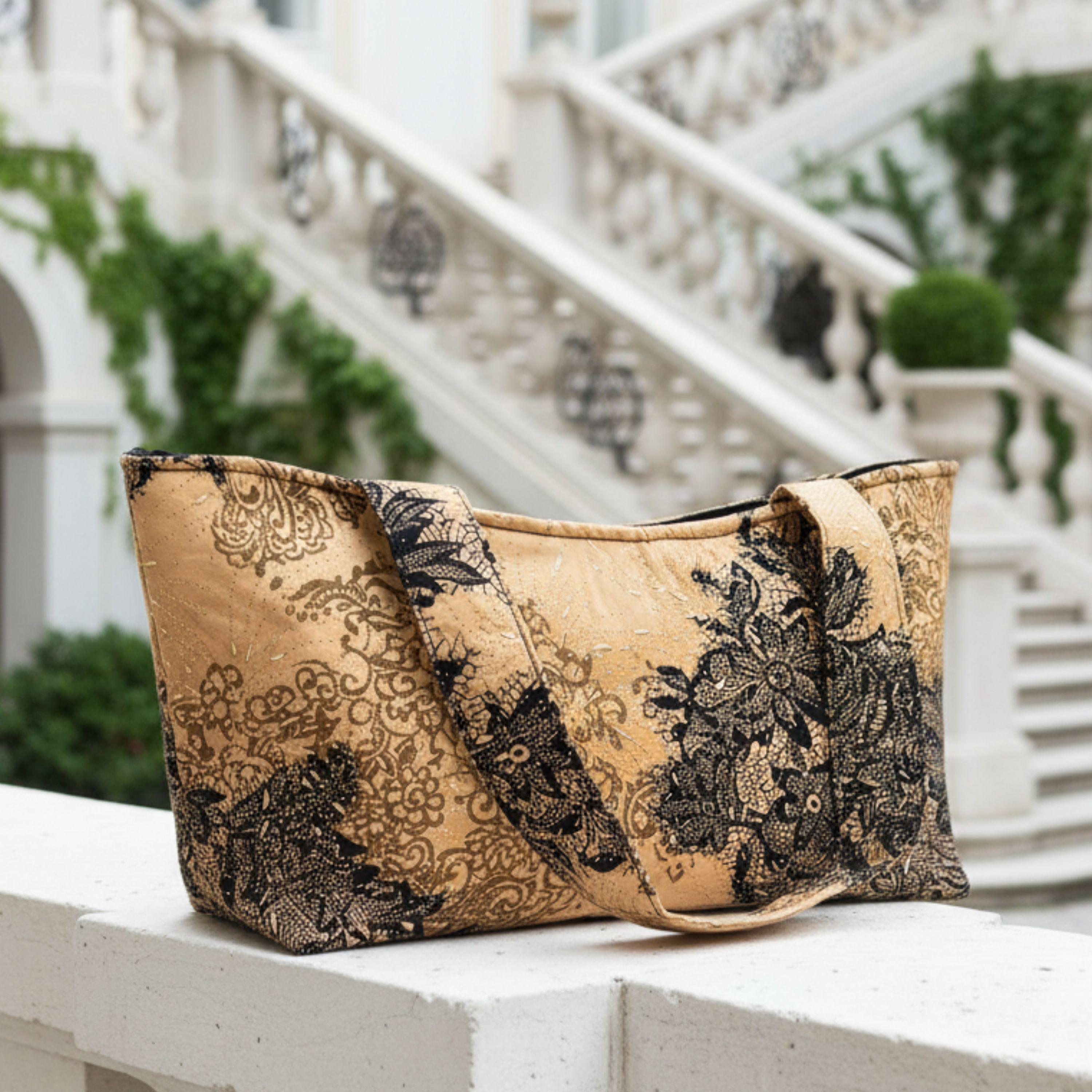 Vienna Nights Tote – Gold & Schwarz