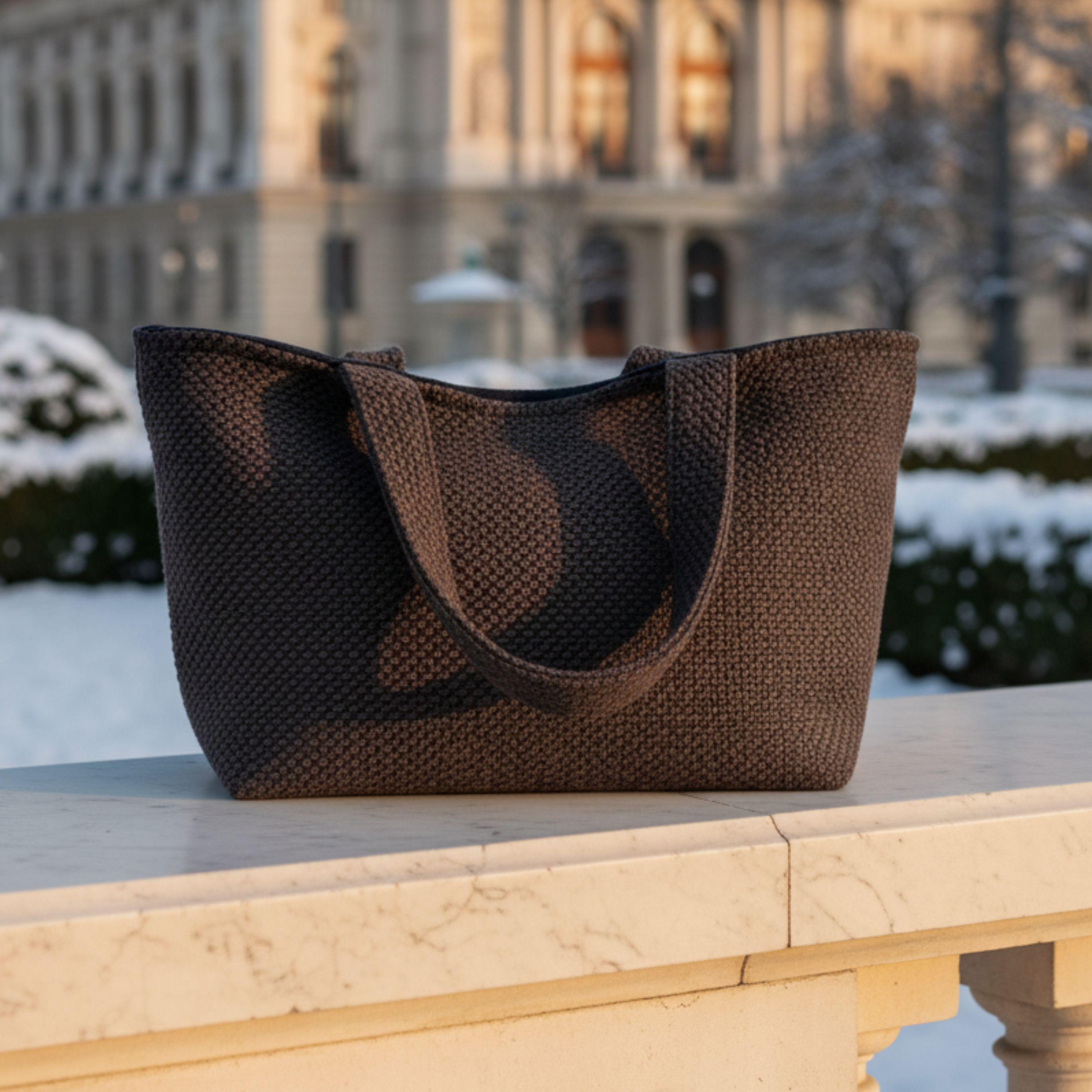 Old Money Tote – Taupe & Espresso