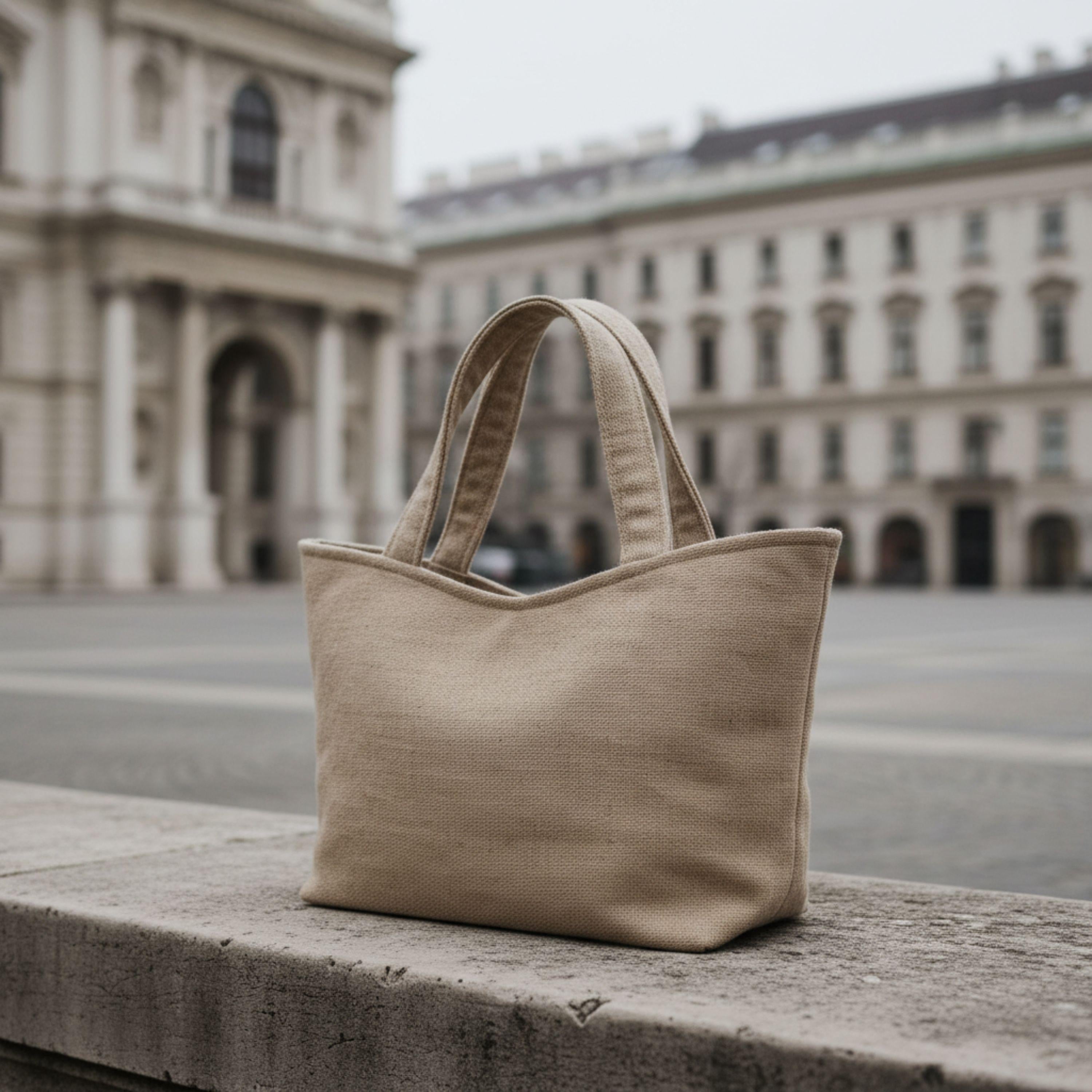 Old Money Tote – Beige & Wolle